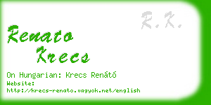 renato krecs business card
