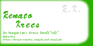 renato krecs business card